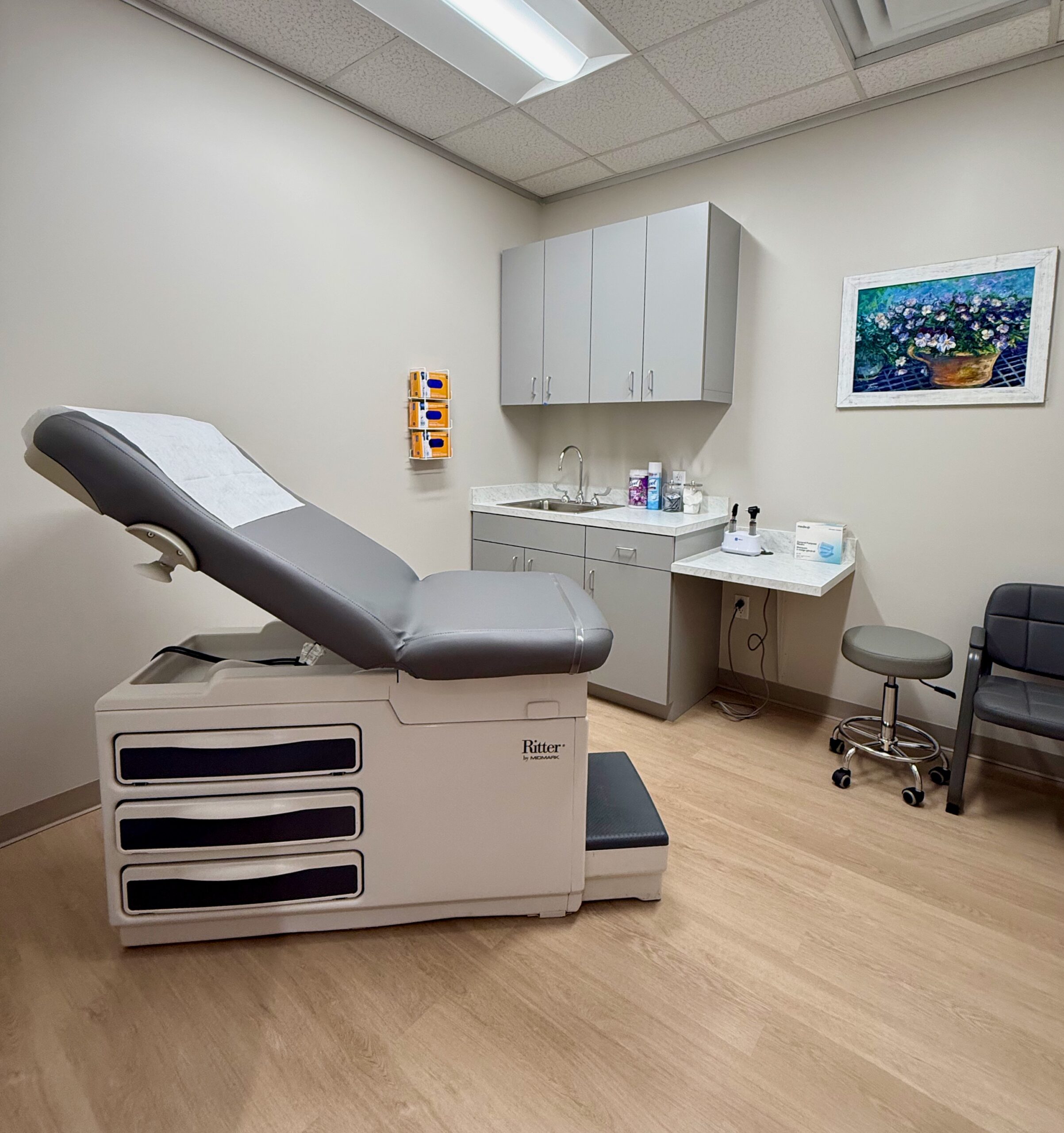 MedFlex Spaces Cypress medical exam room